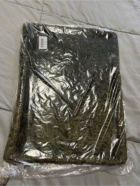 Designers Guild Olive Green pillowcase